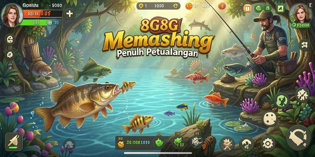 Tangkapan ikan yang memukau dalam gameplay 8G8G.