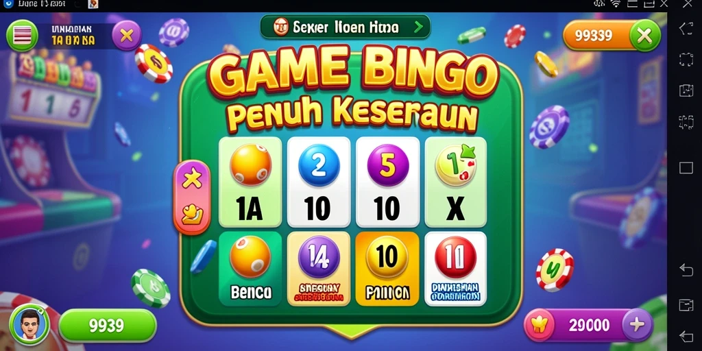 Tampilan menarik gameplay Bingo di 9939.