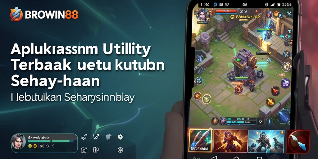 Tampilan antarmuka pengguna BROWIN88 dengan fitur Utility lengkap.