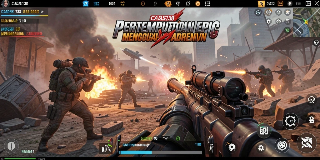 Tangkapan layar gameplay CADAS138 dengan aksi menegangkan dan grafis luar biasa.