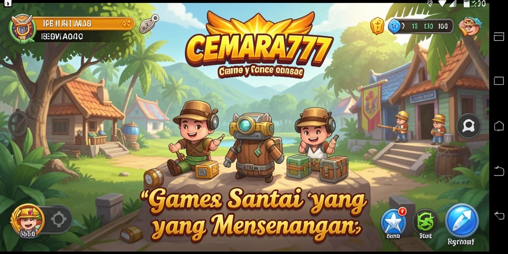 Screenshot CEMARA777 menampilkan gameplay yang santai dan seru.