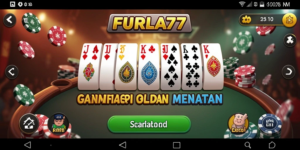 Screenshot gameplay Domino FURLA77 yang penuh aksi.