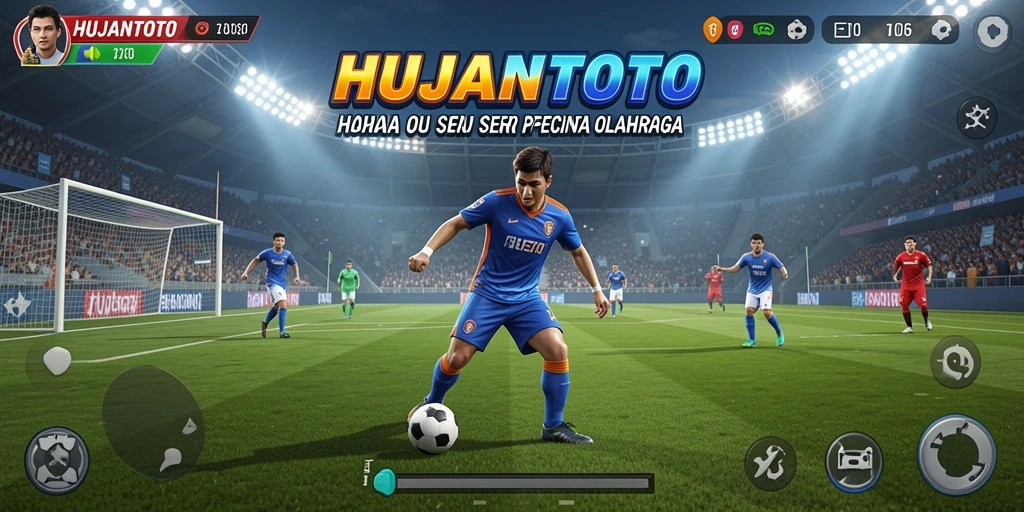Tampilan gameplay seru dari HUJANTOTO saat bermain olahraga.