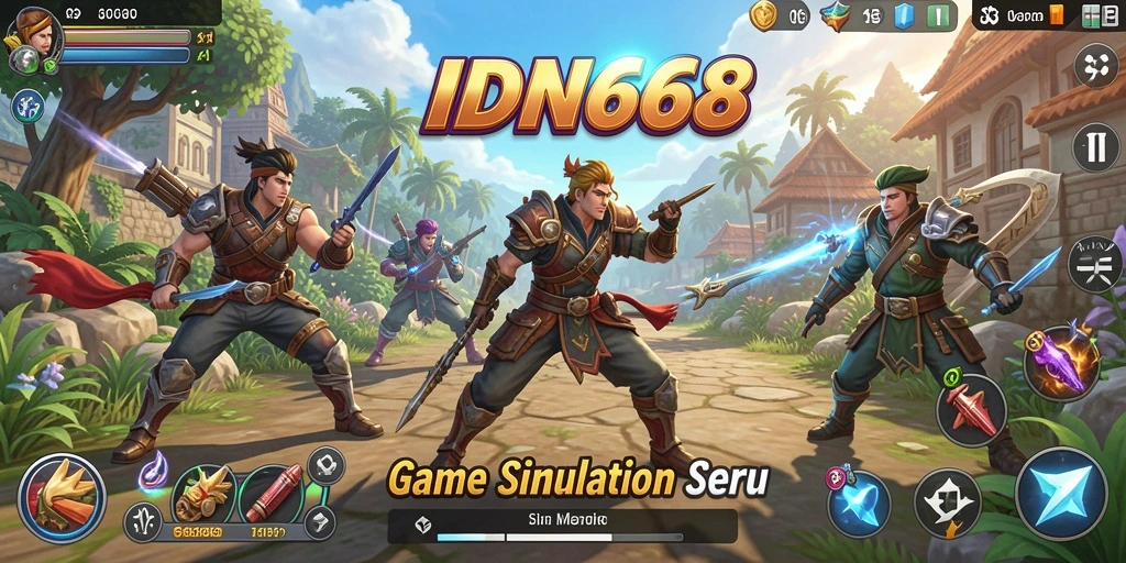 Screenshot gameplay IDN668 yang menunjukkan pengalaman simulasi yang mendalam.