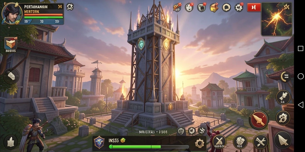 Gameplay seru Tower Defense yang menantang dan menarik.