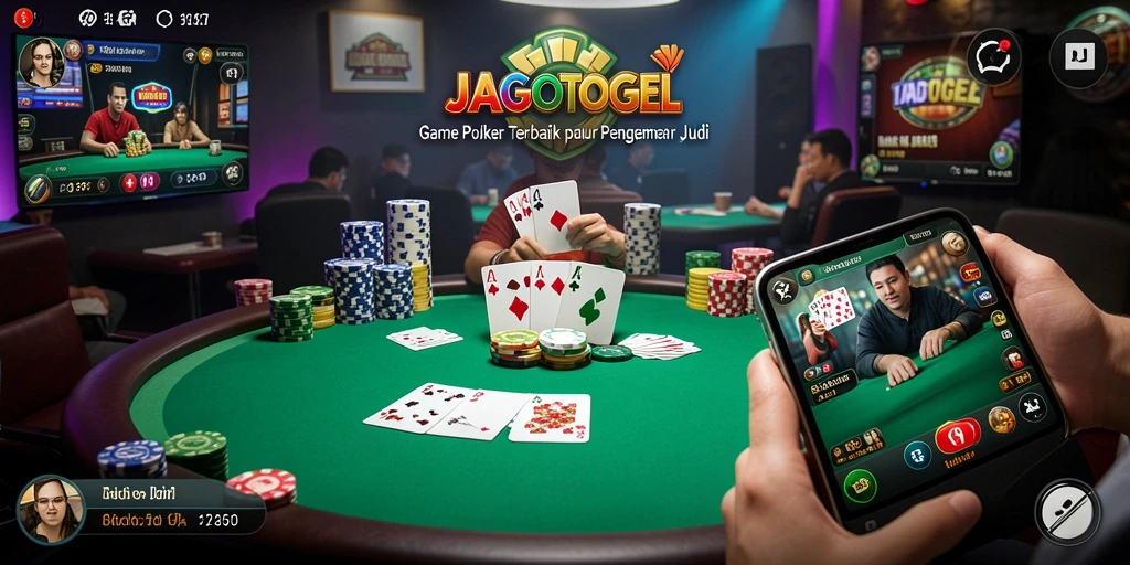 Screenshot menampilkan gameplay Poker yang mendebarkan.