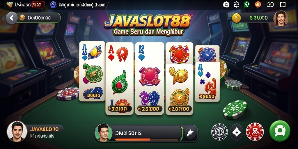 Tampilan gameplay seru dari JAVASLOT88 dengan fitur menarik.