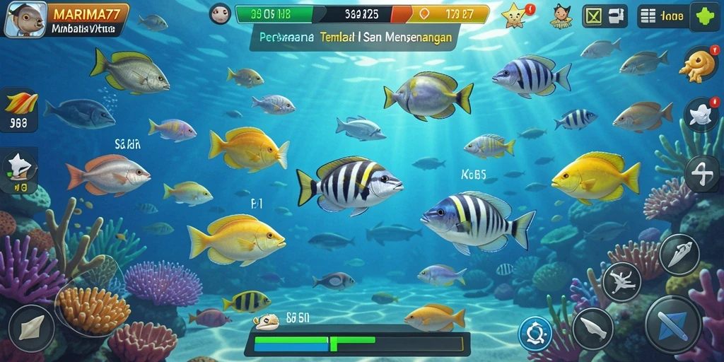 Gameplay seru MARIMA77 dengan aksi tembak ikan yang menegangkan.