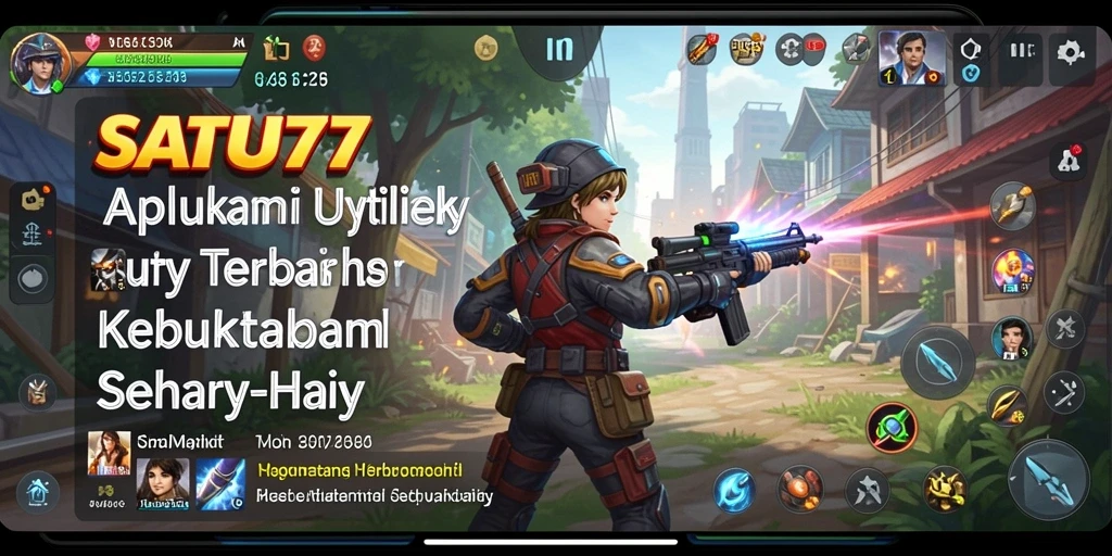 Tampilan antarmuka SATU77 yang bersih dan modern.