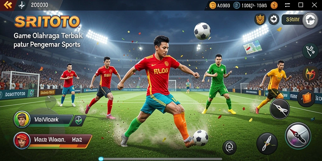 Screenshot utama SRITOTO menunjukkan aksi seru dalam permainan olahraga.