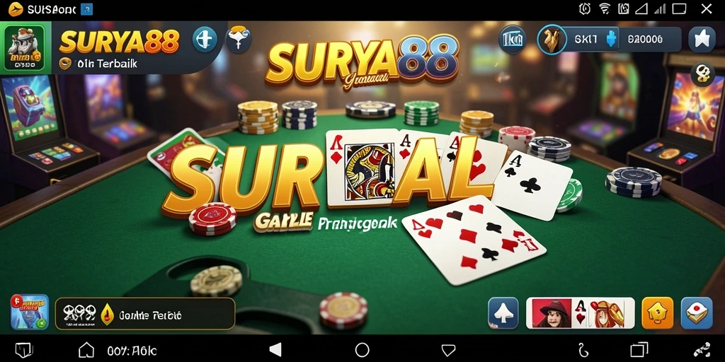 Screenshot gameplay SURYA88 menampilkan keseruan permainan Gaple.