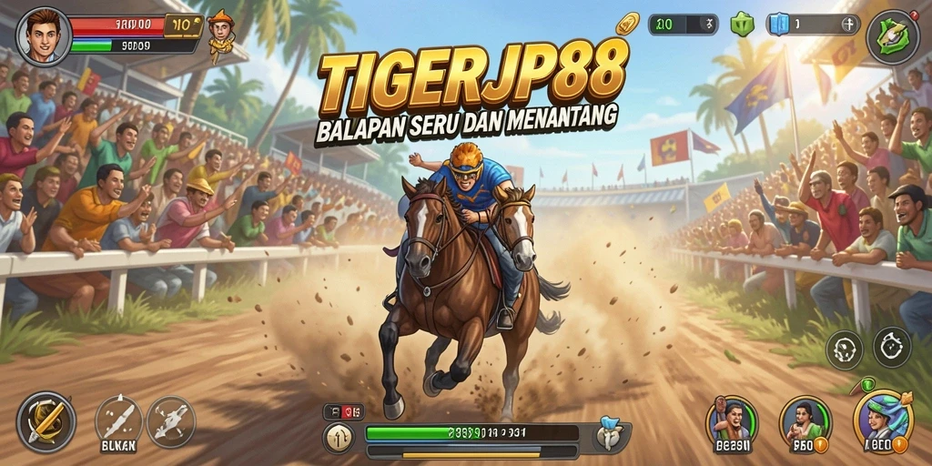 Gameplay Racing yang seru dan mendebarkan di TIGERJP88.